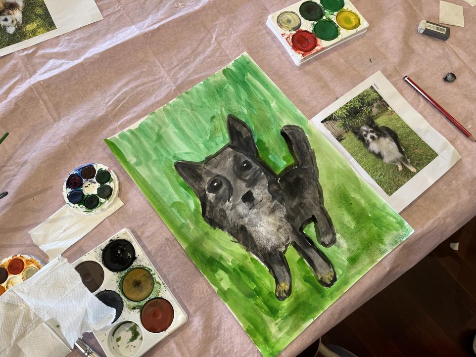 Pet portrait children's workshop