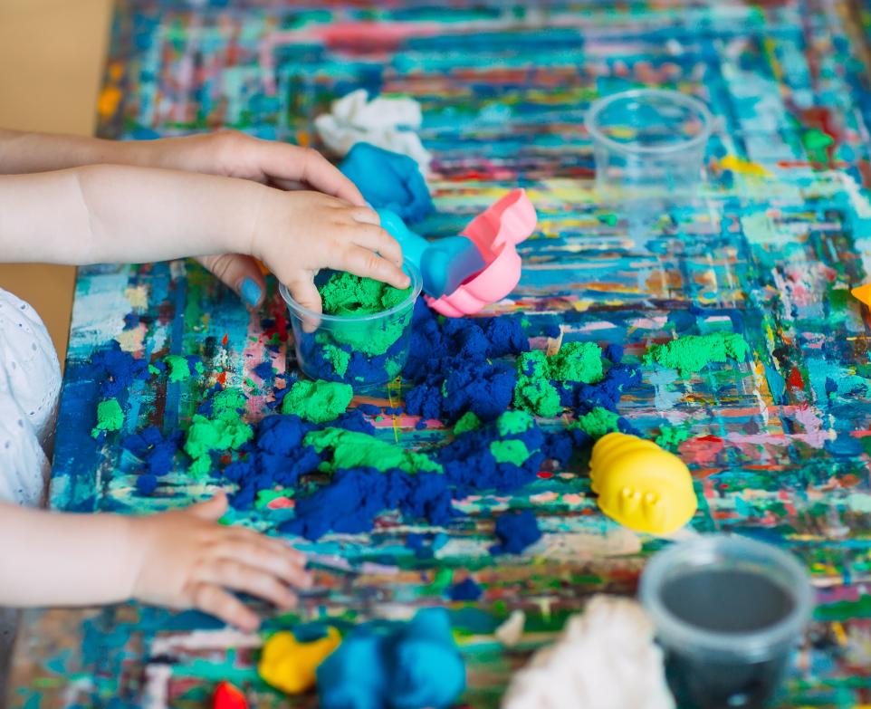 kindy art messy play for children 3 - 5 years 