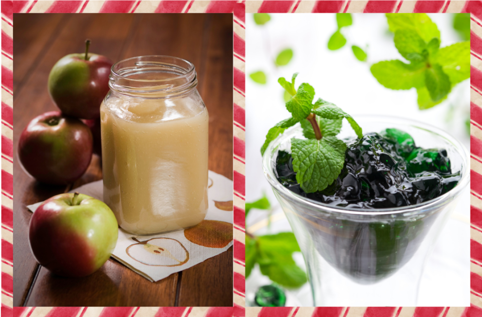 SHOP apple sauce and mint jelly