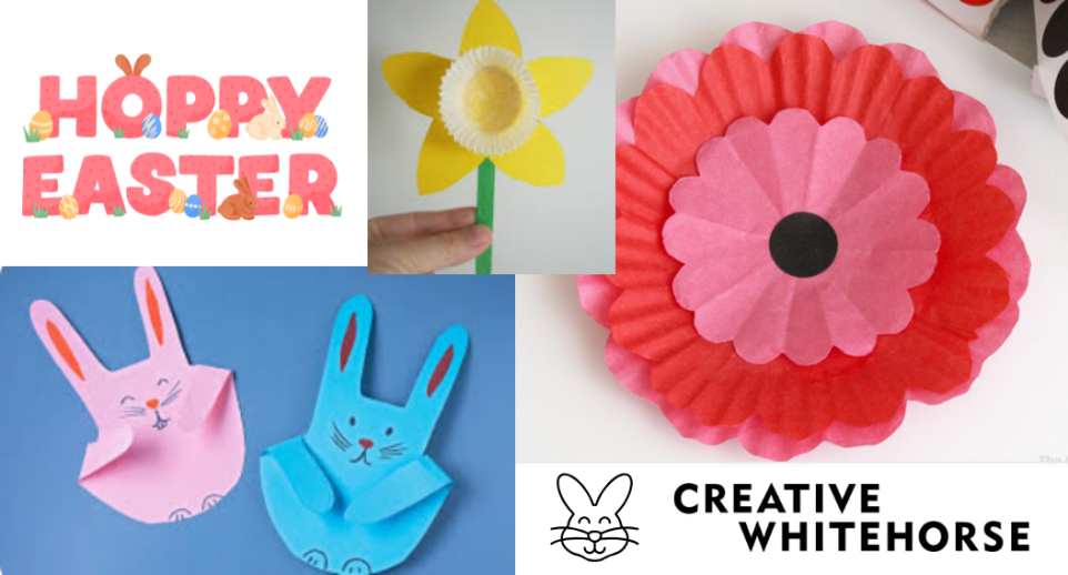 Various Easter themed crafts