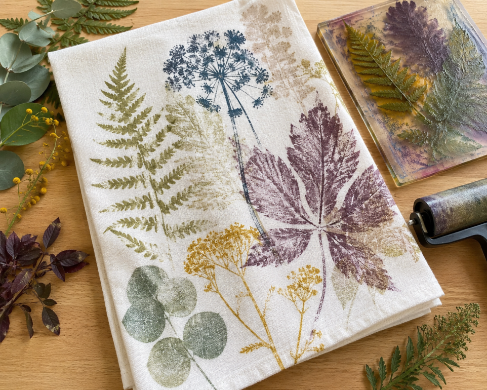 SHOP botanical prints on tea towel