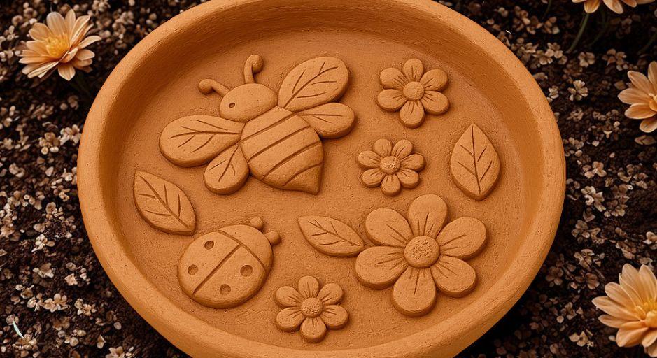 family clay bee bath 