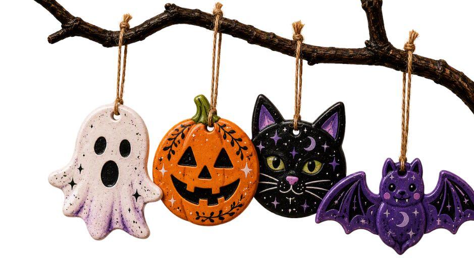 Halloween Crafts ghosts and witches 