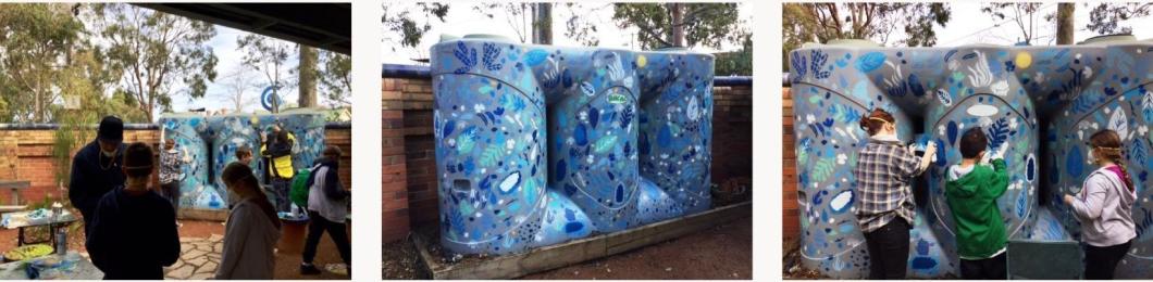 BHCAC Projects - Street art water tank