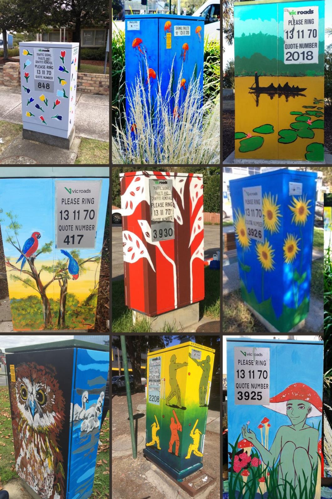 Box Hill Community Arts Centre - Traffic Signal Box Project | Creative ...