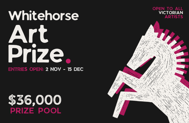 Whitehorse Art Prize Banner - $36,00 Prize Pool, open to Victorian artists