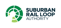 Logo for Suburban Rail Loop Authority