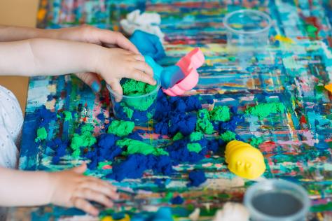 kindy art messy play for children 3 - 5 years 