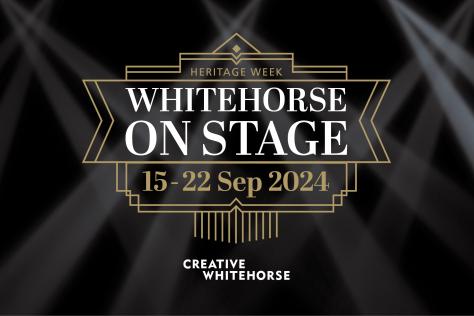 text reading whitehorse on stage 15-22 september 2024