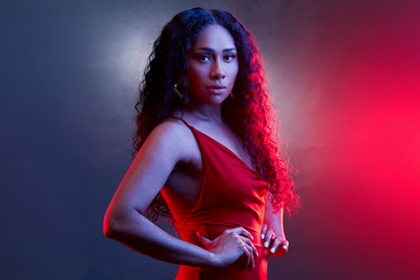 Paulini looking fierce.